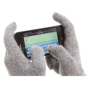 Edle Smartphone-Handschuhe aus Lammwolle