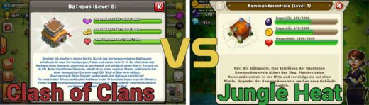 Jungle Heat vs Clash of Clans: Ein Vergleich