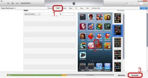 App löschen von iPhone, iPad und iPod Touch im iTunes App Store