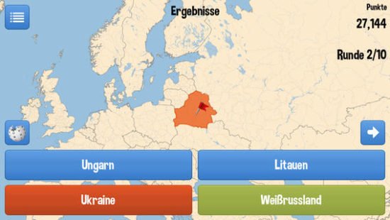 Was liegt da: Die Geografie Quiz App für iPhone und iPad