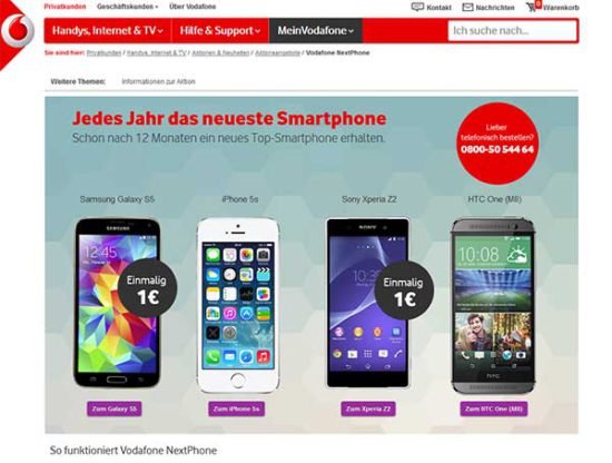 Vodafone: Jedes Jahr ein neues Smartphone – Infos zur Aktion