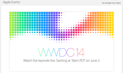 WWDC 2014: Keynote im Live Stream am 2.6.2014 + Infos
