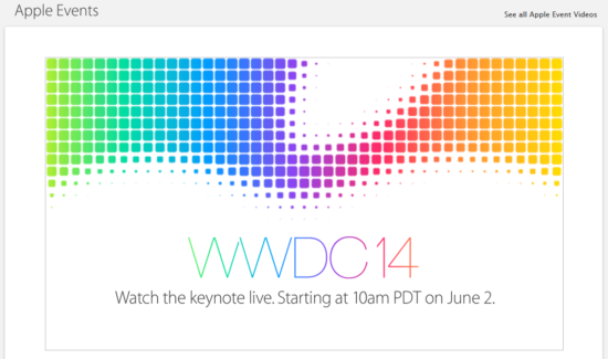 WWDC 2014: Keynote im Live Stream am 2.6.2014 + Infos