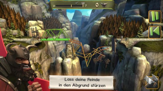Bridge Constructor Mittelalter: App des Tages für Android, iPhone und iPad