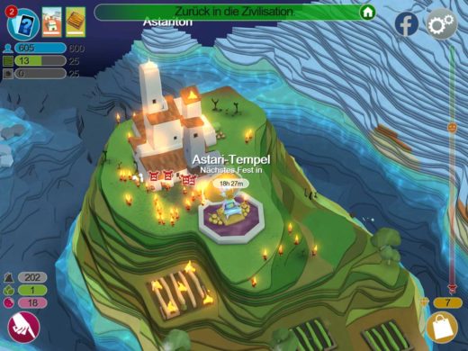 Godus: Geheime Tempel und Astari vernichten