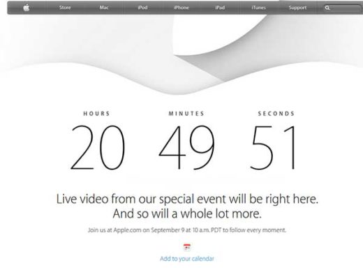 Apple Keynote am 9.9.2014 im Live Stream: iPhone 6, iOS 8 und mehr