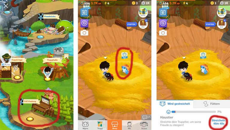 Battle Camp: Alles zu Trupp, Freunde, PvP Kampf und Server wechseln