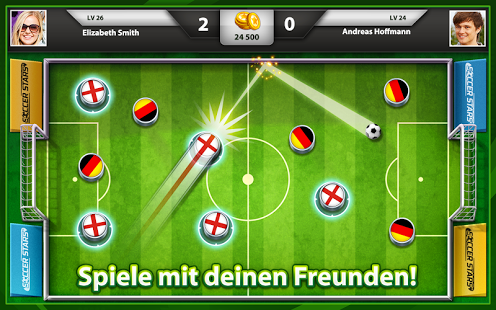 Soccer Stars: Billiard trifft Fußball – App für Android, iPhone und