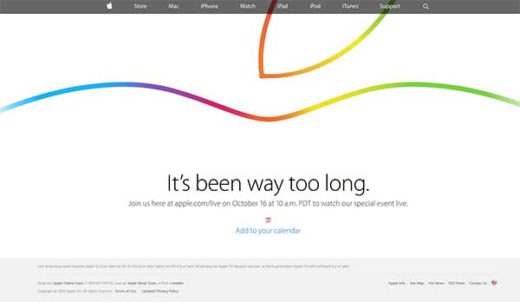 Apple Keynote am 16.10.2014 im Live Stream: iPad Vorstellung verfolgen