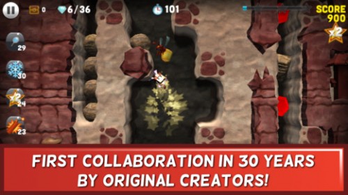 Die Boulder Dash App wurde in Zusammenarbeit mit den Entwicklern des ersten Spiels konzipiert - (c)  Tapstar Interactive