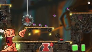 Flockers Screenshot eines Levels des Spiels - (c) Team17