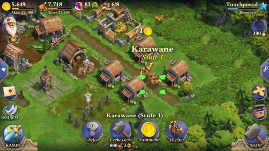 DomiNations Tipps zu mehr Gold und Nahrung