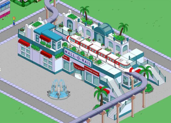 Simpsons Springfield: Schnickschnack, Gleisanlage, Storyline – Akt 3 der Einschienenbahn