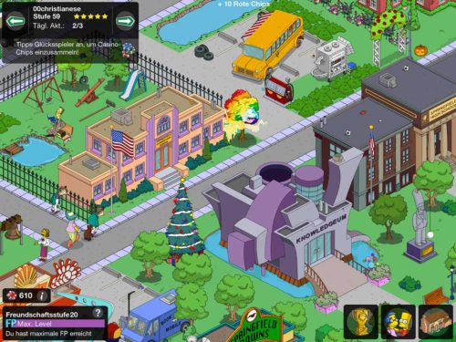 Simpsons Springfield Freunde und Nachbarn beim Burns Casino Event sind wieder wichtig