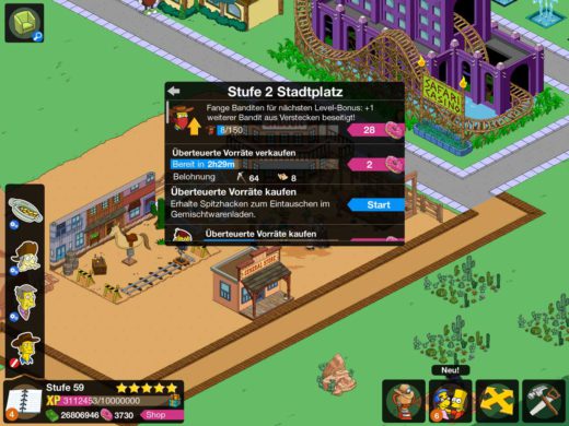 Simpsons Springfield Wilder Westen Akt 1 Preise, Tipps, Storyline
