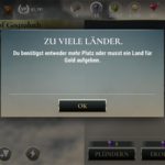 Dawn of Titans: Wie viele Länder / Inseln kann ich erobern?