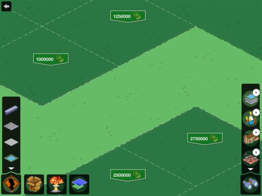 Die Simpsons Springfield: Kosten der Landerweiterung