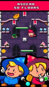 Drop Wizard Tower Screenshot - (c) Nitrome