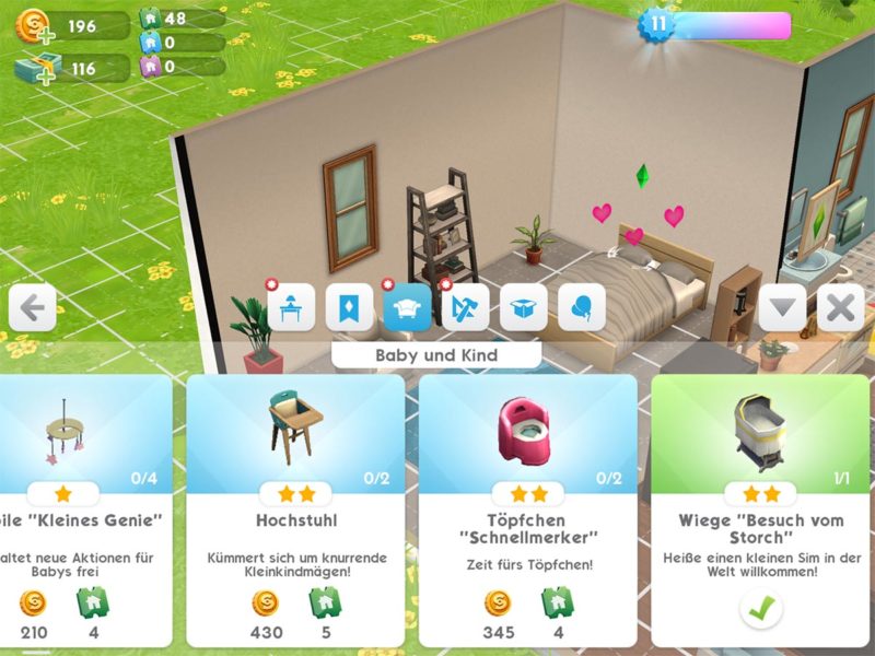 Sims Mobile Babys, Kinder, Nachwuchs So funktioniert es › Die Sims
