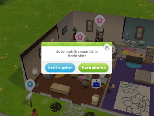Die Sims Mobile: Einen anderen Sim herbeirufen