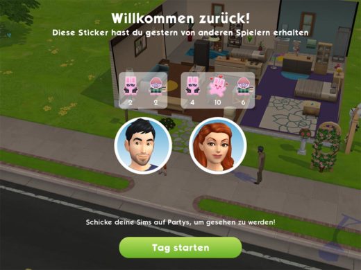 Die Sims Mobile: Sticker vergeben – So gehts + Tipps und Nutzen