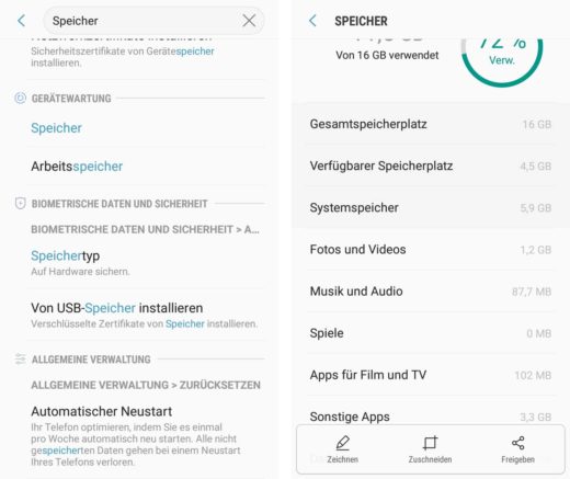 Android: Speicher aufrufen und Dateien durchsuchen