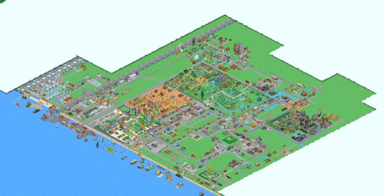 Simpsons Springfield Stadtporträt – Gesamte Stadt als Bild – So gehts, Probleme